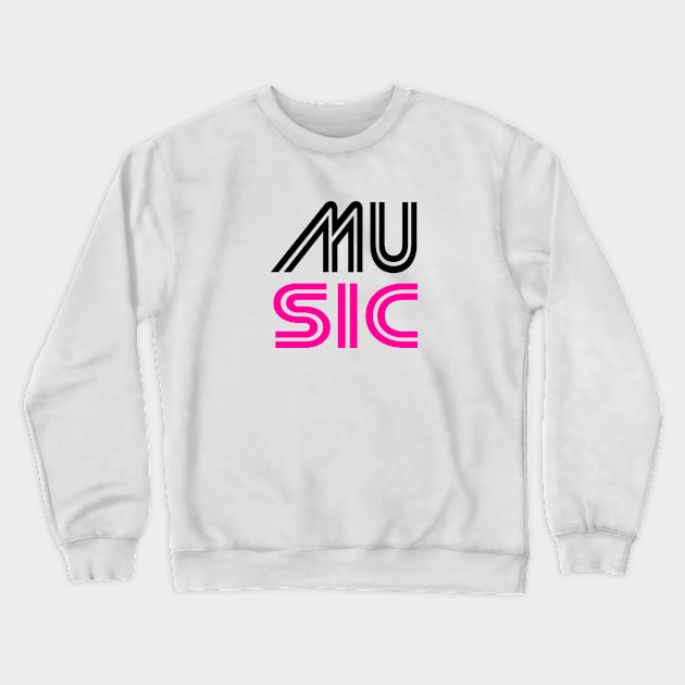 MUSIC Crewneck Sweatshirt by almosthome